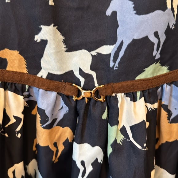 NWOT Janie and Jack horse ruffle sleeveless dress. Size 10 - Picture 2 of 5